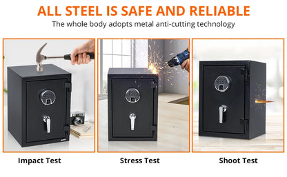 Fireproof and Waterproof Safe Box with Programmable Keypad