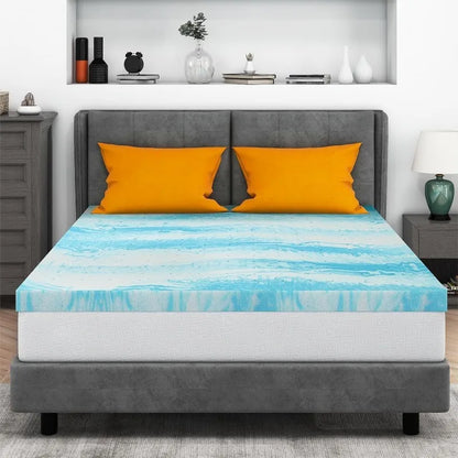 2 Inch Gel Memory Foam Bed Topper for Queen Size Bed