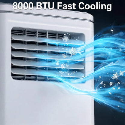 8000 BTU Portable Air Conditioner 3 In 1 Cooling Dehumidifier