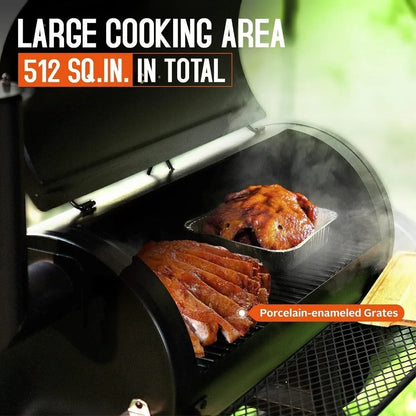 Outdoor Charcoal Grill Smoker with Large Cooking Area