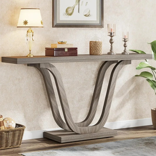 55 Inch Wood  Console Table
