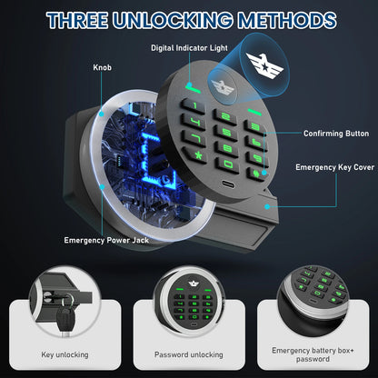 Heavy Duty Large Safe with Dual Alarm System