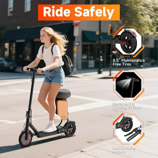 Electric Scooter With 350W Motor with Dual Braking System