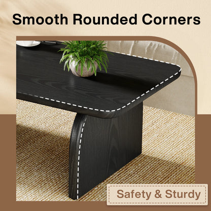 47.24-Inch Tribesigns Farmhouse Rectangular Coffee Table