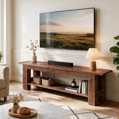 Solid Wood TV Stand for TVs up to 75''