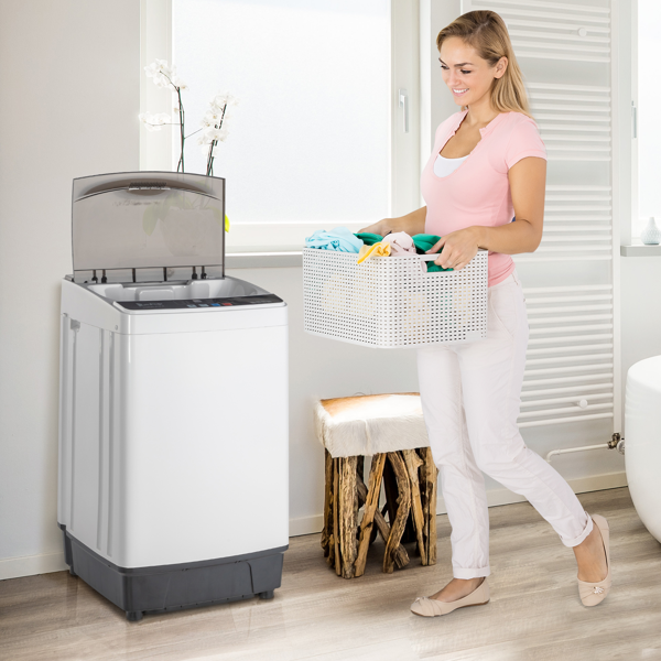 Portable Washer with LED Display, 10 Wash Cycles