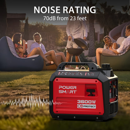 PowerSmart Generator 3600-Watt Super Quiet Portable