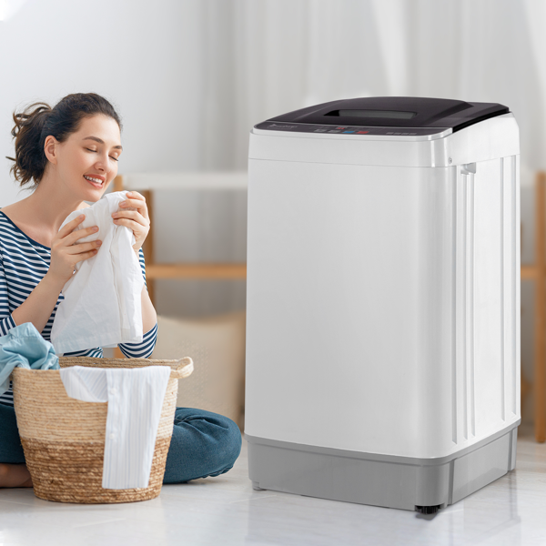 Portable Washer with LED Display, 10 Wash Cycles