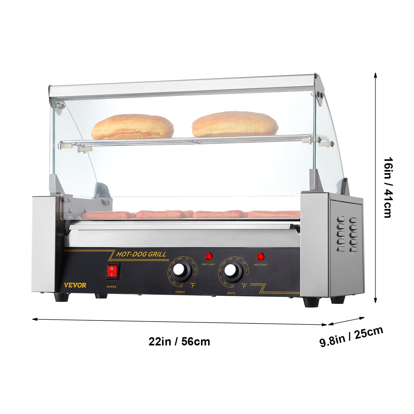 5/7/11 Rods Commercial Hot Dog Roller Machine
